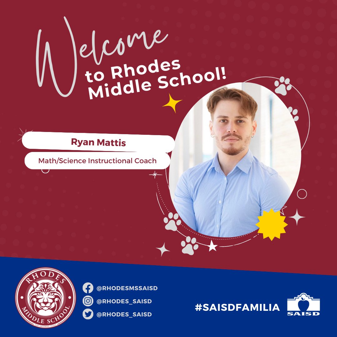 Rhodes_SAISD's tweet photo. Wildcats Nation welcome instructional coaches to our Familia; Bienvenidos 
@SAISD @BlancaRojasMEd @CoachVallin https://t.co/rQxRkj6Nbs