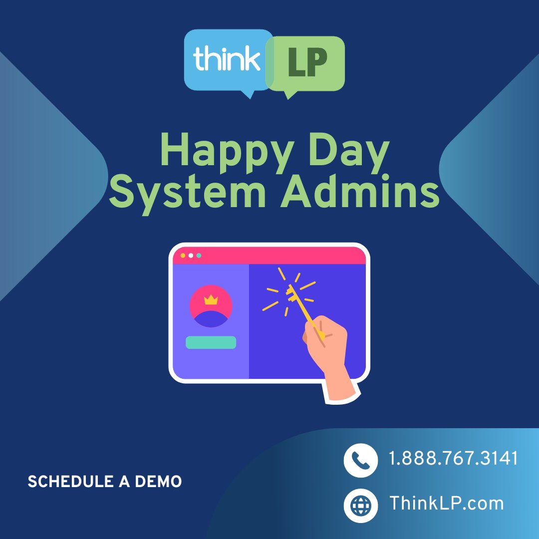 ThinkLP's tweet image. Join us in celebrating System Administrators worldwide who play a vital role in ensuring optimal system performance, uptime, and security. These unsung heroes work tirelessly to meet user needs while staying within budget. Let&apos;s honor their expertise and dedication!
 #SystemAdmin