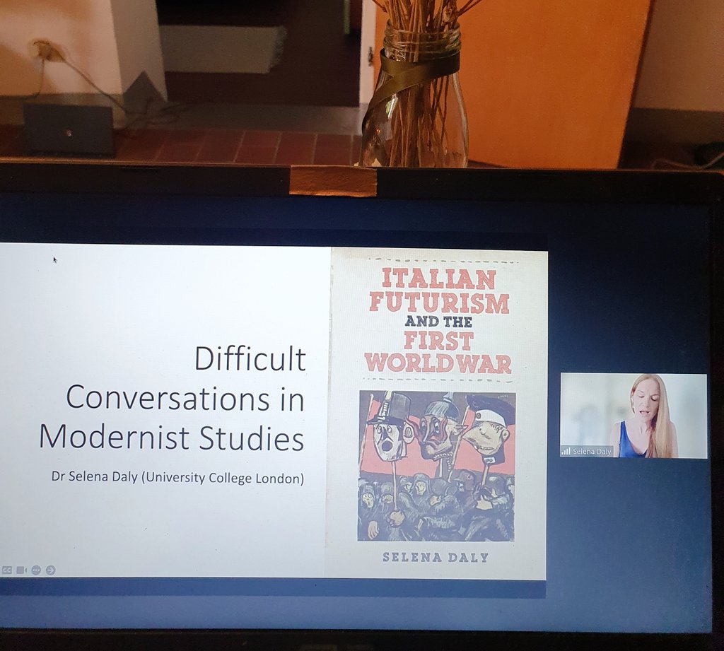 JenniferAAshby's tweet photo. This #ModWrite I'm working on @MappingMinaLoy and tuning into #DifficultMod for Modernism, Fascism, and the Avant-Garde with @drnjwaddell,@drnjwaddell, @selenadaly & @foucaultscat. https://t.co/4mBidWhwgs