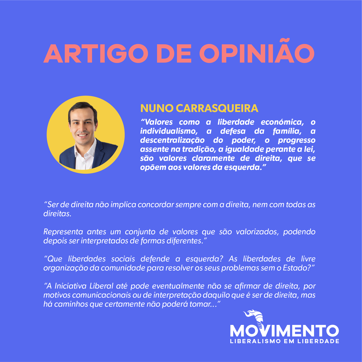 Nuno Carrasqueira não concorda quando Rui Rocha, presidente da <a href="/LiberalPT/">Iniciativa Liberal</a>, afirma que o partido "nas liberdades políticas e sociais estamos mais próximos da esquerda". E explica porquê.

observador.pt/opiniao/libera…

#liberalismoemliberdade