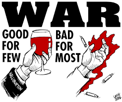 In Africa war should not be used to solve grievances among nations, groups or clans.
This is because it is good for a few and Bad for most.
especially women and children.