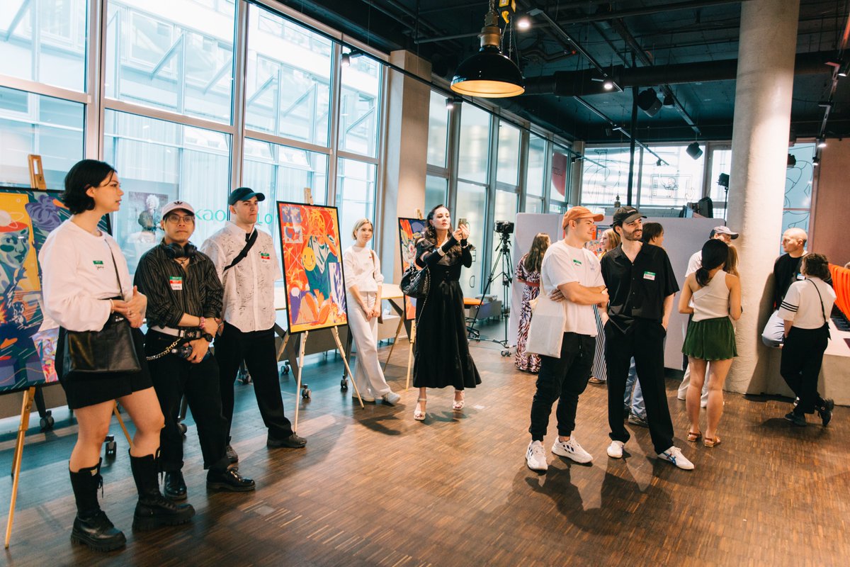 lateduke's tweet photo. GM, BIG TYSM &amp; THROWBACK to a week ago, when I kicked-off my very first Solo-Show &amp; hosted an NFT Art Workshop w/ @SuperteamDE! 

It was s lot of hard work &amp; fun to welcome curious minds and fellow web3 frens &amp; enthusiasts to the @WacomXDUS.

(1/8) 🧵👇 https://t.co/MJQXVdHH2b