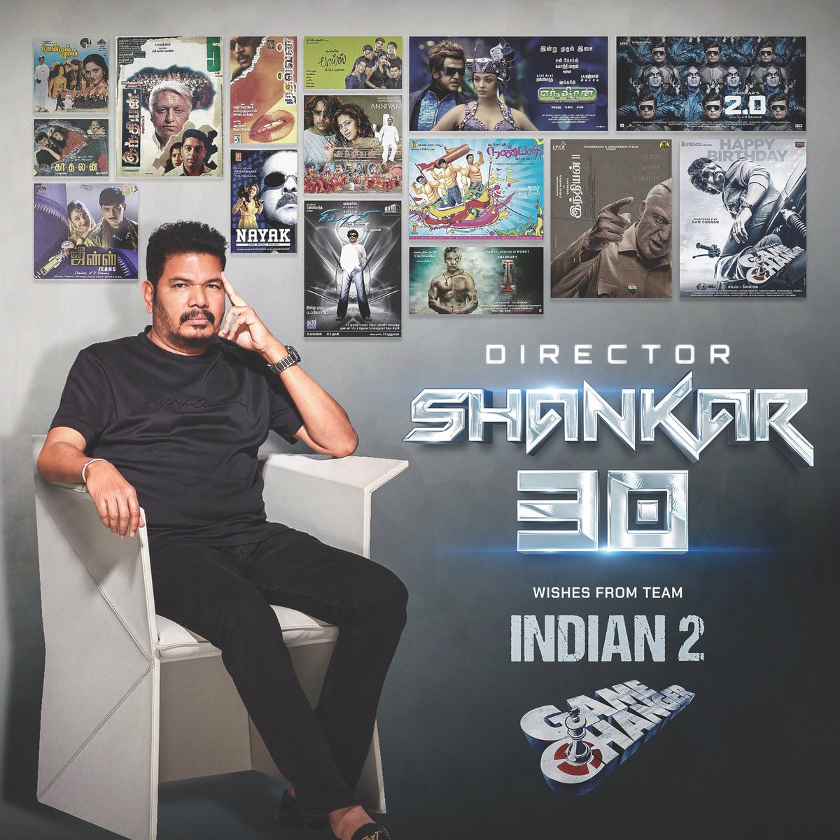 AllwoodReviews's tweet photo. #30YearsOfShankar in film industry

Pipeline
#GameChanger with #RamCharan 
#Indian2 with #KamalHaasan 
#Aparichit with #RanveerSingh 

#Shankar #allwoodreviews https://t.co/kRFpWx8uzb