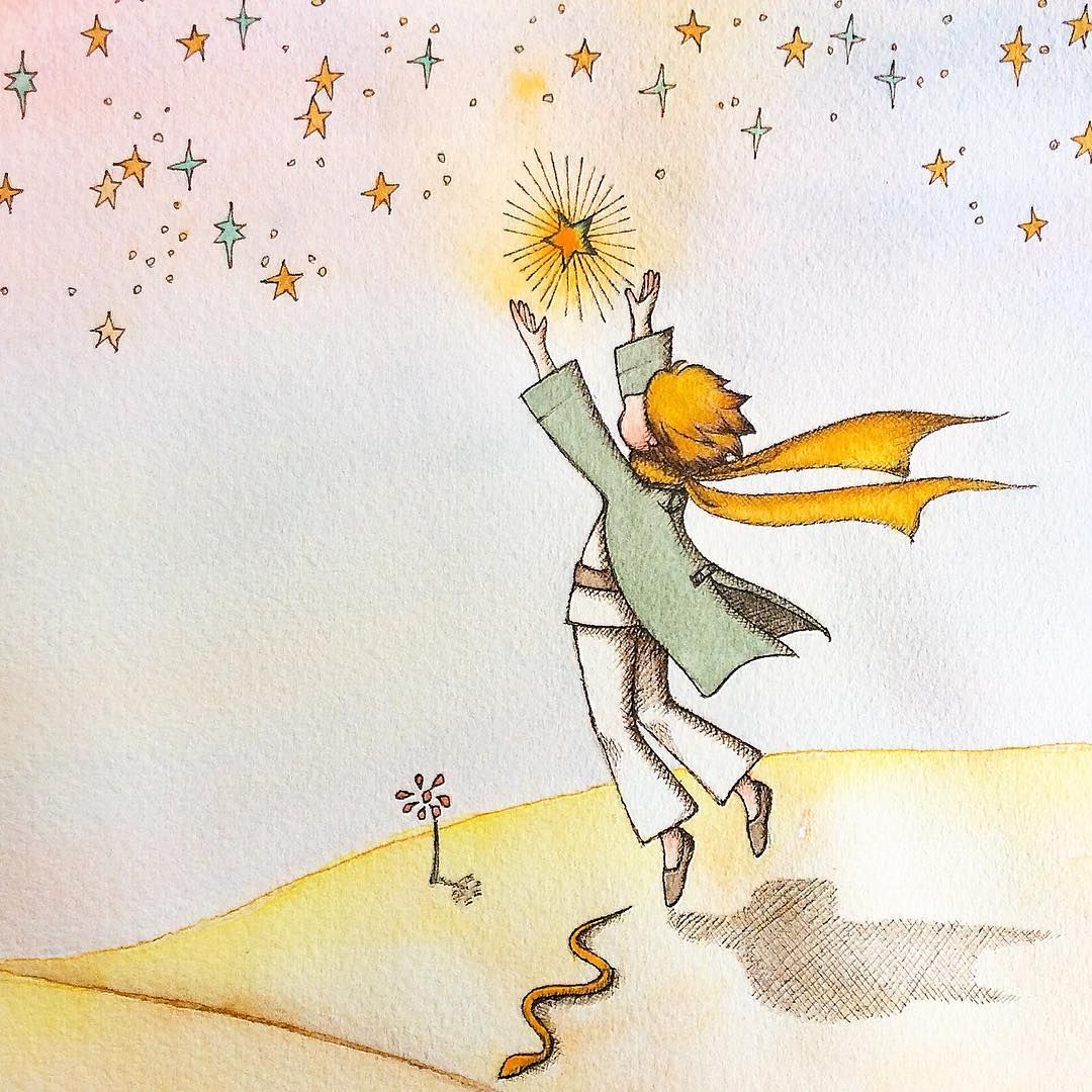 ElliottBlackwe3's tweet photo. “The most beautiful things in the world cannot be seen or touched, they are felt with the heart.”
- Antoine de Saint-Exupéry, who died #OTD in 1944.            (art by Yuko Jones) https://t.co/CI4OREX8oE
