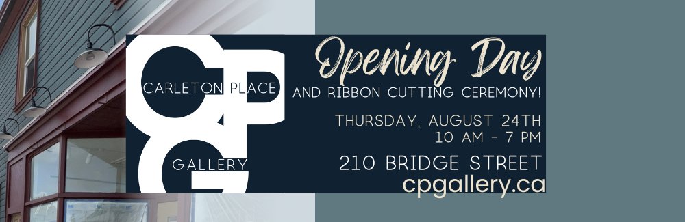 Exciting news in my world!  I'm opening an art gallery! Opening day is Thurs August 24th. We open with a ribbon cutting at 10am and will be open until 7pm and thereafter 6 days/wk &amp; closed Mondays. 
Please join us for the opening! 
More info: cpgallery.ca 
Pls RT