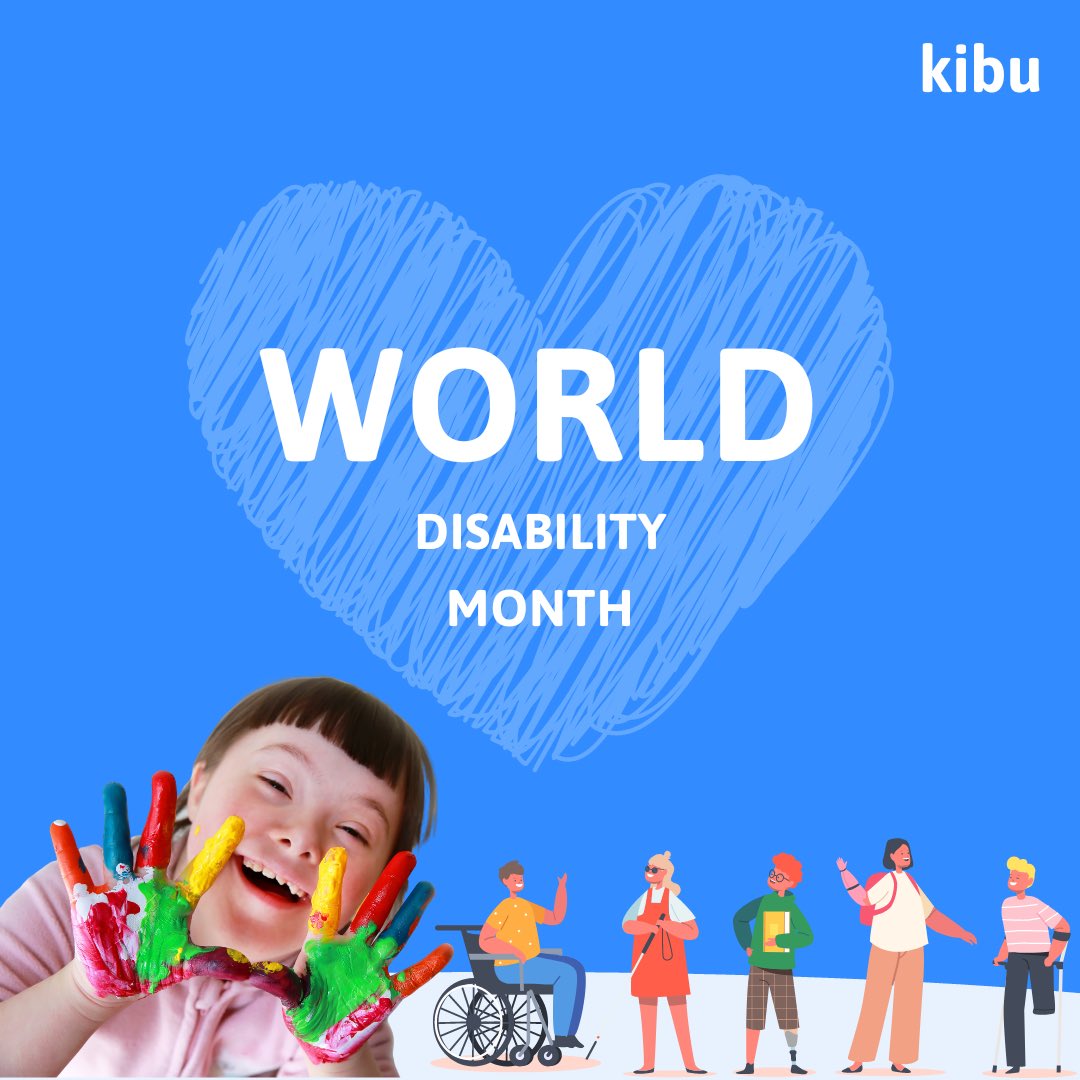 kibuhq's tweet photo. This World Disability Month, let's celebrate the incredible strength and resilience of people with disabilities. Together, let's create a world that values inclusion, accessibility, and equal opportunities for everyone. #kibu #kibuHQ #WorldDisabilityMonth #InclusionMatters https://t.co/9nFpGFTRKj