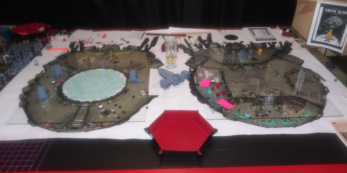 Dra8er's tweet photo. Ran 2 games yesterday! The regular Sunday Crew Threw Down on some Weird Frontiers. A few stayed for dinner &amp; others showed up for our second game. It was a 1-Shot Viking Death Squad/Warp Shell: ABSOLUTE BLAST!!!

#TTRPG #VikingDeathSquad #ICRPG #RUNEHAMMERGAMES https://t.co/NHddPiTCKP