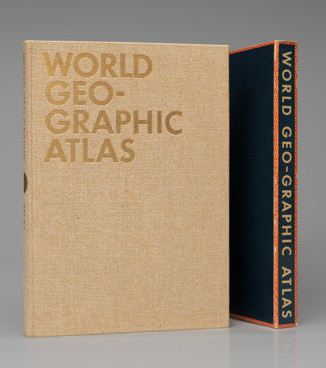 "The World Geo-Graphic Atlas" is a monument to Bayer’s singular vision, a precursor to current trends in dataviz. Benjamin Benus "Herbert Bayer’s World Geo-Graphic Atlas and Information Design at Midcentury" is essential for all ine information strategy. printmag.com/daily-heller/t…