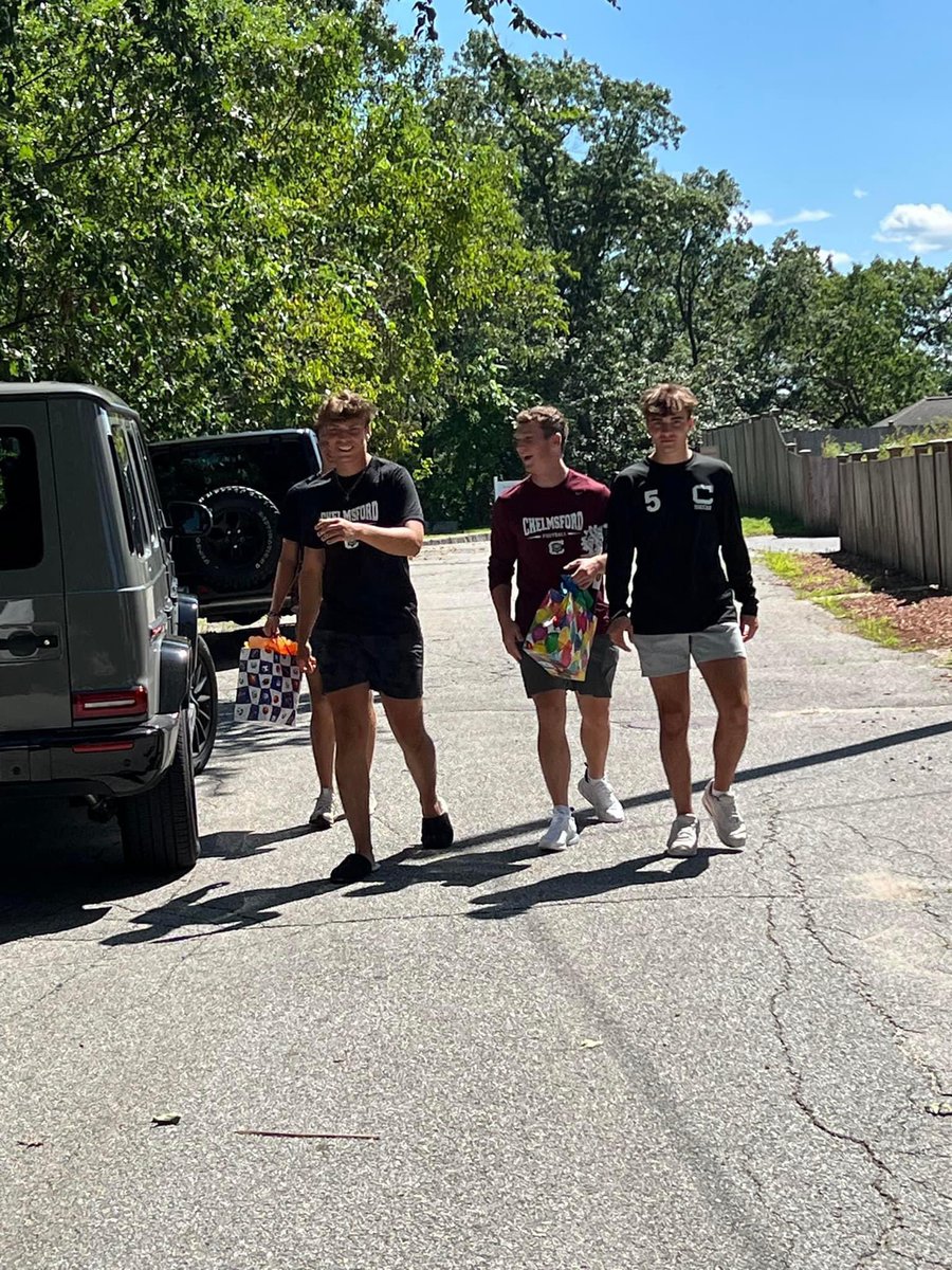 When word got out that a young child in town wasn’t going to have as many guests attend his birthday party as they’d hoped, those who could sprung into action! Athletes from the football &amp; soccer team partnered up with CPD/CFD to give this youngster the best party they could.
