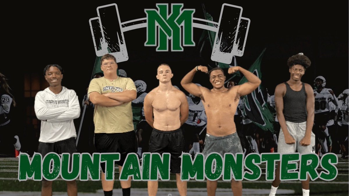 Mountain Monsters of the week- These guys excelled last week ❗️ 

S/RB <a href="/WinstonNyle6/">Nyle Winston</a> C/O 2️⃣5️⃣
OL <a href="/ChaseBrook2024/">Chase Holbrook</a> C/O 2️⃣4️⃣
LB/H.Back <a href="/juliand1991/">Julian Drake</a> C/O 2️⃣5️⃣
LB Giovanni Barronette C/O 2️⃣5️⃣
WR Ashtyn Thomas C/O 2️⃣7️⃣

#𝗔𝗧𝗧𝗔𝗖𝗞 // #𝙈𝙤𝙪𝙣𝙩𝙖𝙞𝙣𝙈𝙖𝙙𝙚

<a href="/RecruitGeorgia/">Recruit Georgia</a>