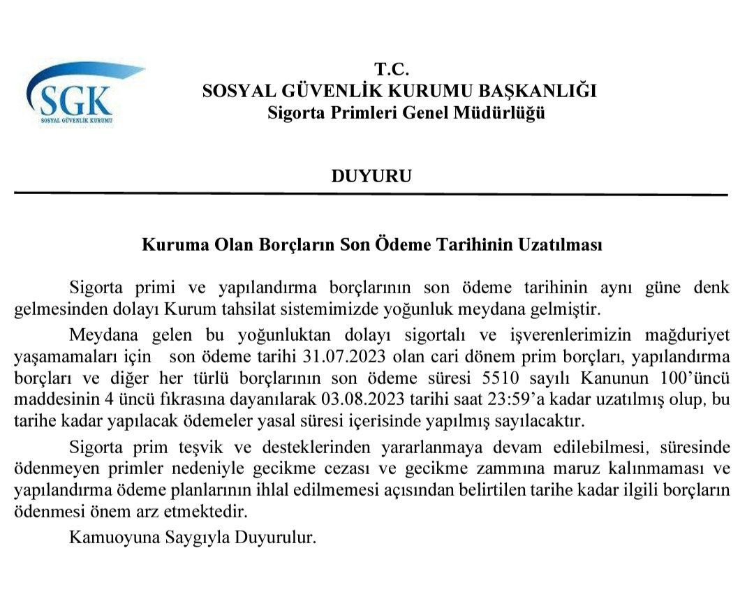 Mr_Bacak's tweet photo. Sgk ödemeleri yoğunluktan dolayı sistem çökmesi sonucunda 03.08.2023 tarihi saat 23.59'a kadar ertelendi 
#sgk #sgksistem #7440 #yapilandirma #Turkiye https://t.co/elBfVYyBbH