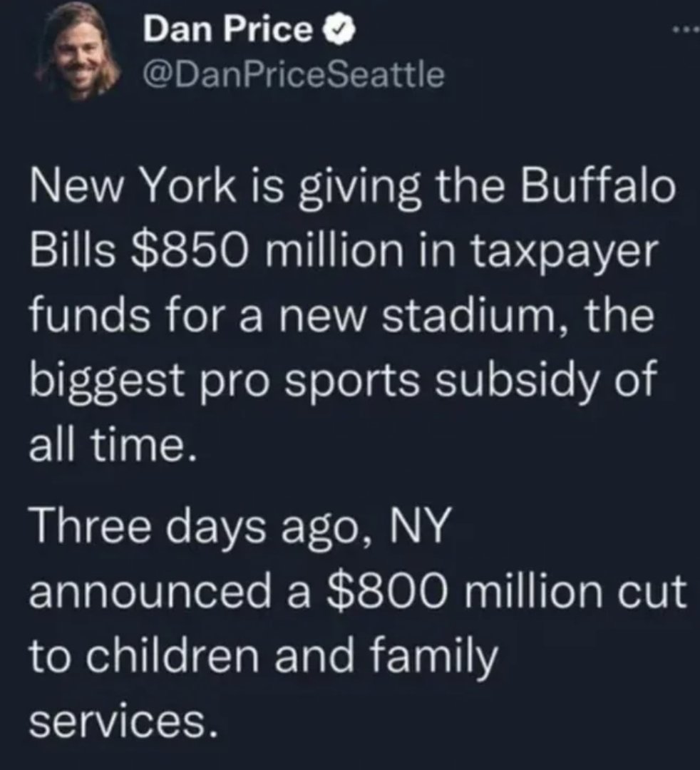* The Bills owner is a multi-billionaire