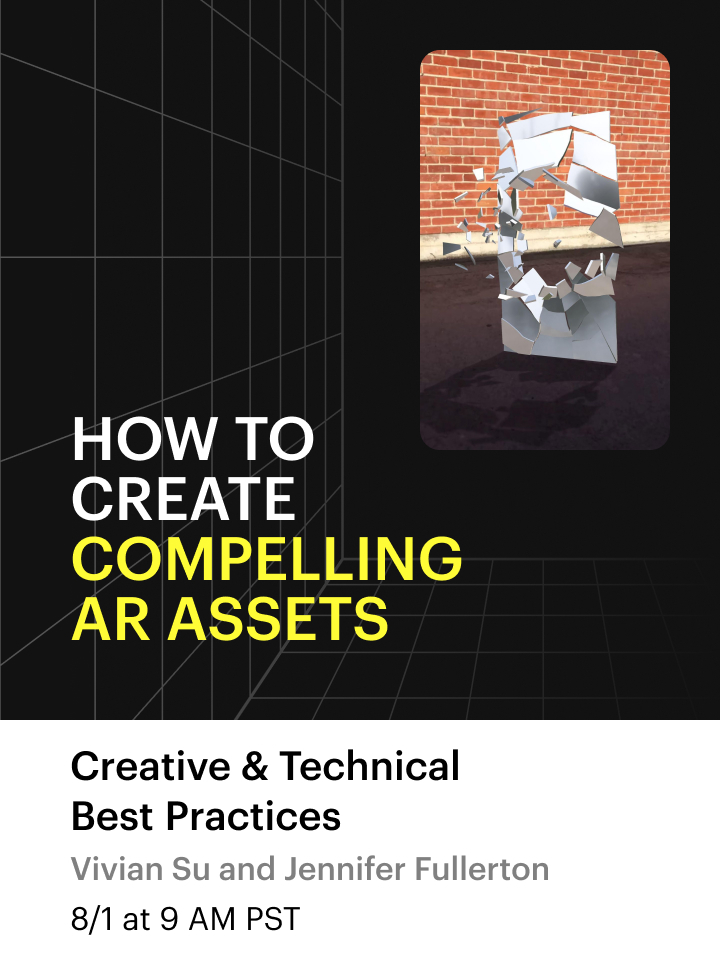 We're coming back to you with fresh and valuable extra information that could be very helpful while getting your AR Asset ready! 🙌🏻 

Be sure to mark your calendar for tomorrow, August 1st, at precisely 9 AM PST, as it's time for the second workshop of the AR Asset Hackathon ⚡️