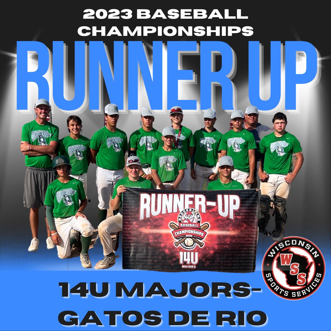 Congratulations to the 14U Majors Champions and Runner Up of the 2023 Badgerland Baseball Championships!!
Champions: Chippewa Falls
Runner Up: Gatos De Rio