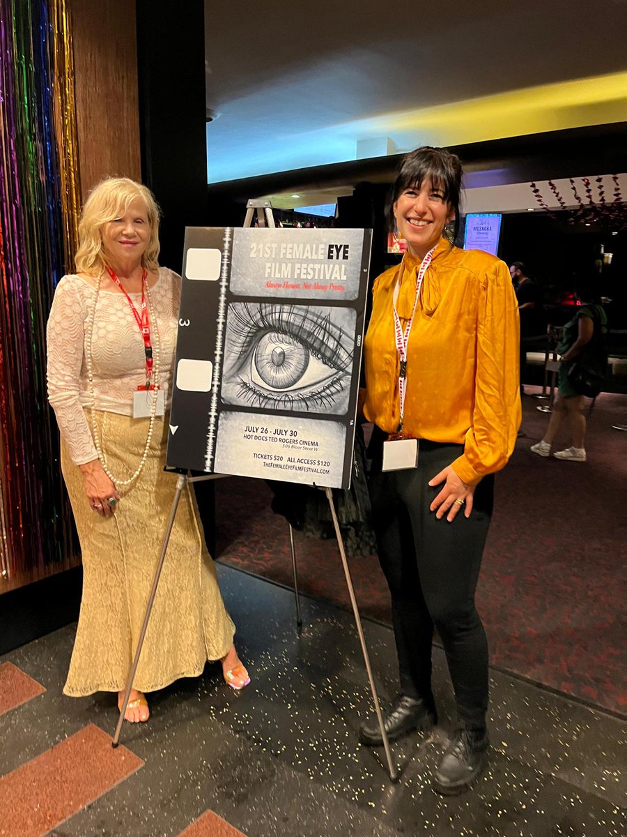 An exciting few days for Director Jessica Fox <a href="/filmfoxwrite/">Jessica A Fox</a> <a href="/FemaleEye/">The Female Eye, Always Honest, Not Always Pretty</a> as Stella opens the festival AND leaves with the award for Best Feature...🥂🏆🎬