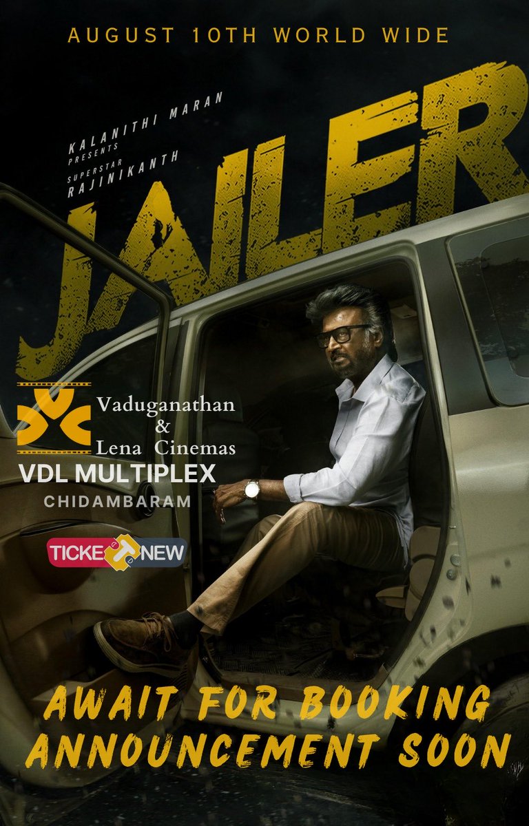 VDLcinemas's tweet photo. *THALAIVAR IS BACK THIS 2023 TO CAPTURE YOUR HEARTS FROM 10TH AUGUST WAIT FOR THE BOOKING ANNOUNCEMENT* 🥁🥁🥁🥁🥁🥁 https://t.co/eN2u5aJl6r