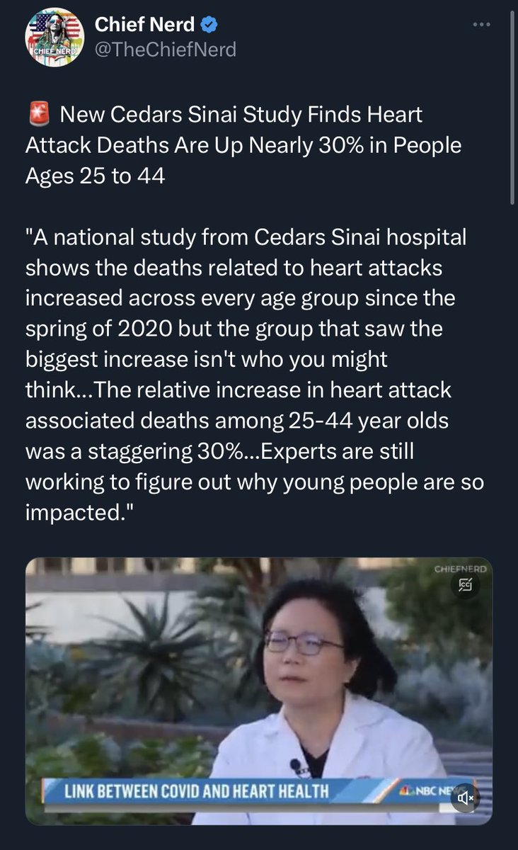 Antivaxxer claims that an increase in cardiac-associated deaths beginning in spring of 2020 was caused by vaccines that were first available in early 2021. What happened in 2020 that could possibly have caused such a thing? 🤔 jamanetwork.com/journals/jama/…