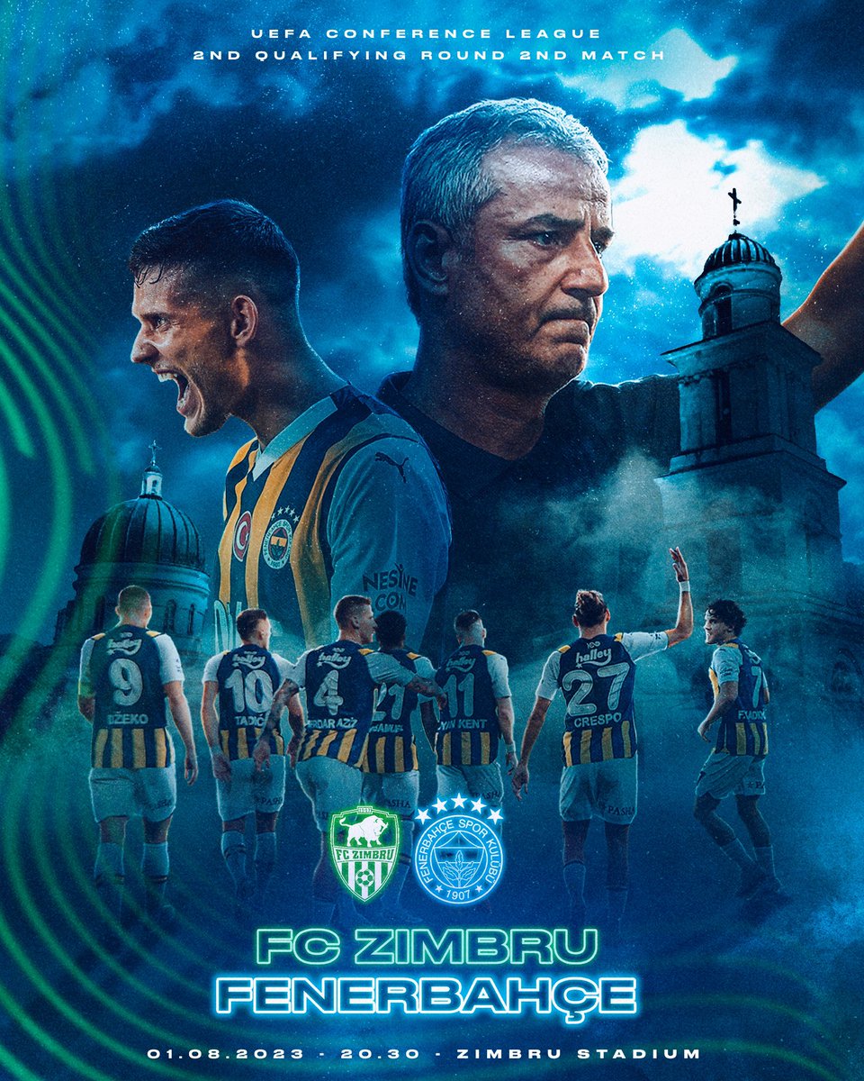 🏆 #UECL Second qualifying round, 2nd leg 

🆚 Zimbru Chisinau
🗓 Tomorrow 
🕣 20.30 
🏟️ Zimbru Stadium 
📺 <a href="/ssportplustr/">S Sport Plus</a>
📲 #ZIMvFB #UECL
