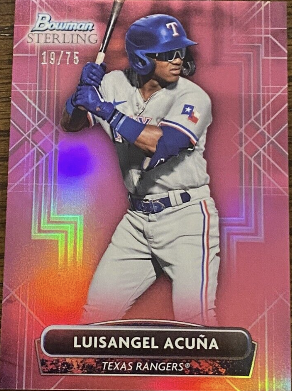 🚨🚨MET CAST GIVEAWAY🚨🚨 WELCOME TO NY @acunita13 🥳 - Luisangel Acuna 2022 Bowman Sterling Magenta Refractor Texas Rangers 19/75 🔥 To Enter: - Follow Us - Retweet *Bonus Entry* 😎 - Tag A Mets Fan In Comments The Winner Will Be Chose Thursday Night! #LGM #Mets #MLB