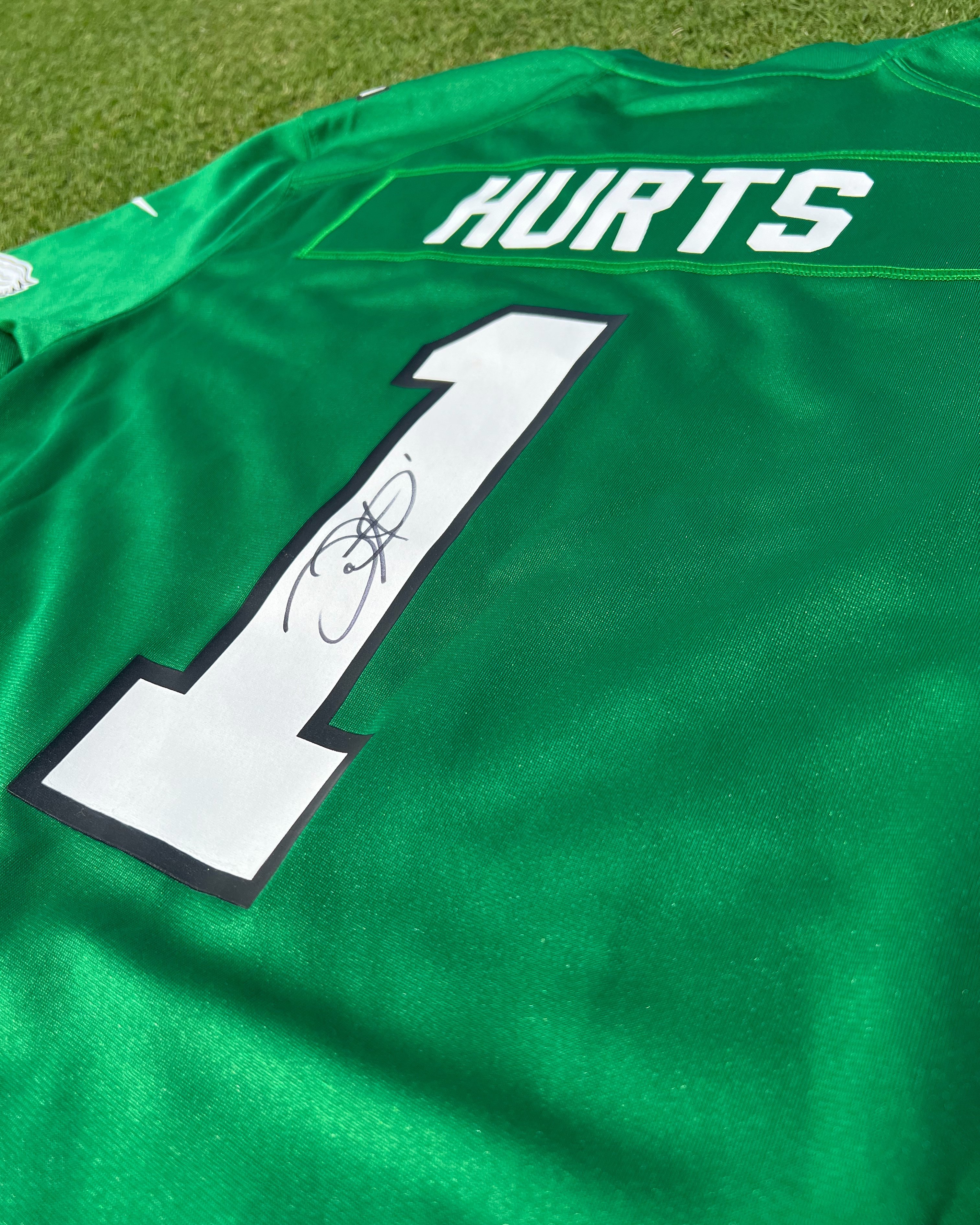 jalen hurts signed jersey