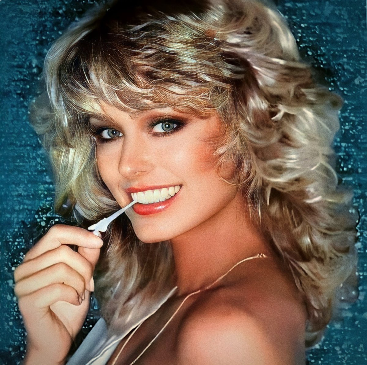 Farrah Fawcett: Her smile was radiant.