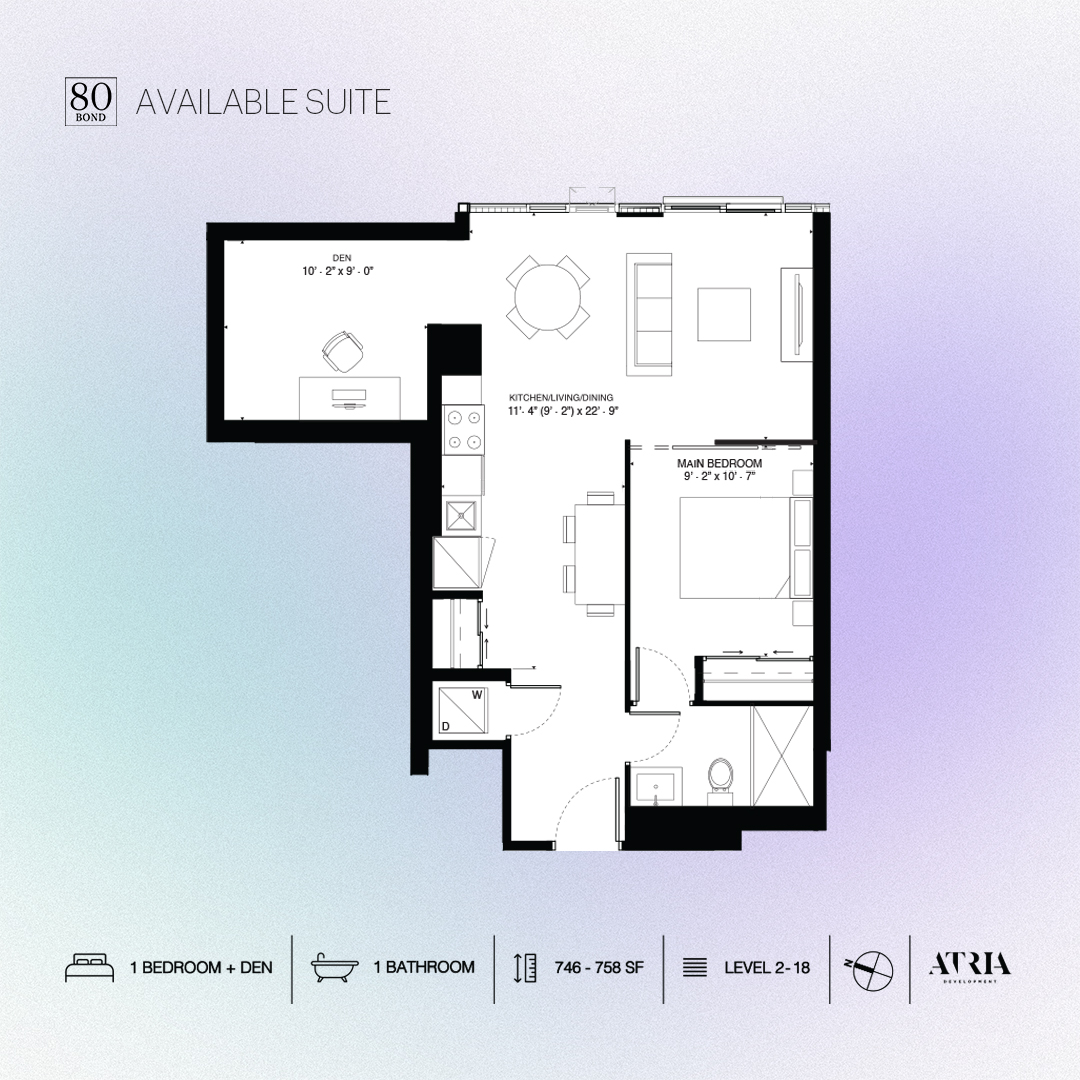 80Bond1's tweet photo. Available suites at 80 Bond

Unite: 601
Suite: 1 Bedroom + den + 1 Bathroom
Square: 746 - 758 SF
Floor: 6
Moving date: Available now
Price: $2, 420
Move in this month: lease@prismpm.ca

#oshawa #oshawarental #oshawaapartments #ontariorental #suite #80bond #toronto #ontario https://t.co/wBuMAqZM1J