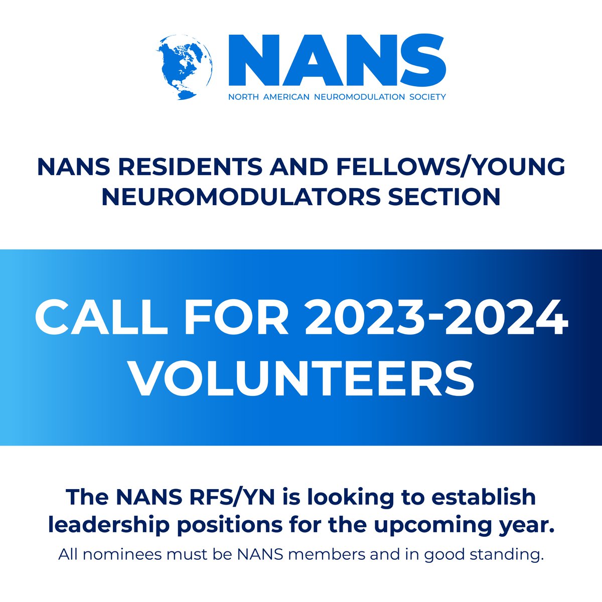 Are you looking to get involved with #NANS? If so, we invite you to apply to serve on the RFS/YN section! If you are interested, please fill out the form at surveymonkey.com/r/NANSRFSYN.
