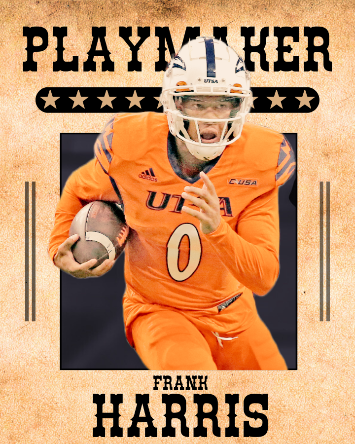 JoeBrobackCFB's tweet photo. Part 12 in my #CFBPlaymakers
@UTSAFTBL QB Frank Harris
If you don't know his name, what are you doing? The gunslinging southpaw for the Roadrunners put up big numbers last year and he's not done yet. https://t.co/F75kTVuhVU