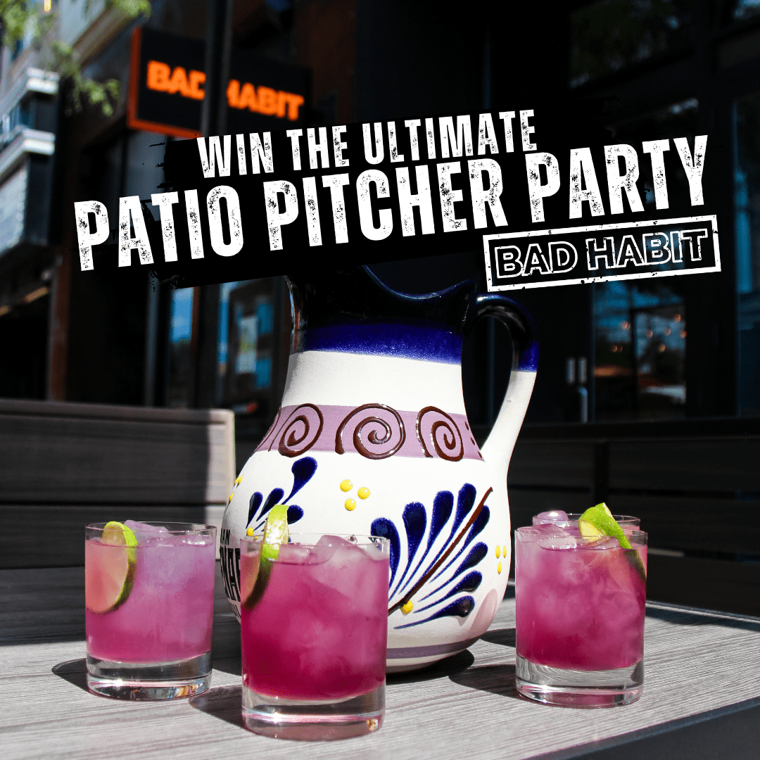 Do312's tweet photo. Craving a patio party? Win a patio pitcher party for you and three friends at Logan Square's newest modern meets industrial cocktail haven- @BadHabitChicago. Dinner, drinks and more for 4!
https://t.co/K7PaqrhFEI https://t.co/QIuSQsmlkR