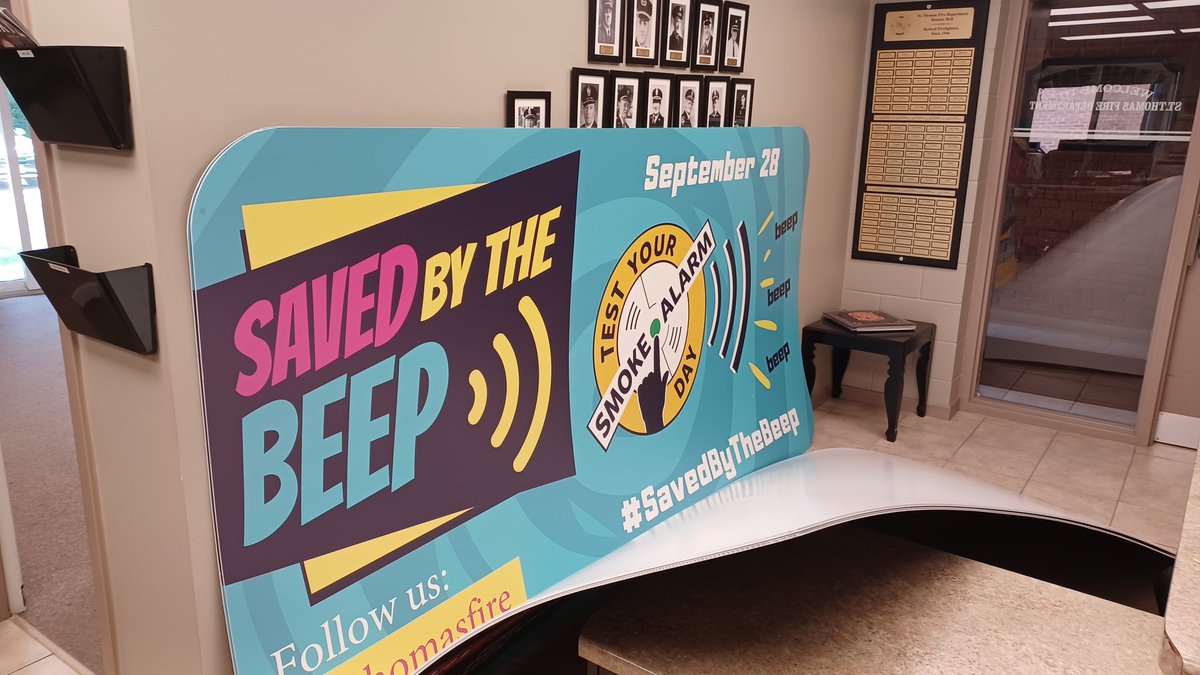 Billboards have arrived for the first annual, "Check your smoke alarm day! September 28th!  <a href="/cityofstthomas/">City of St. Thomas</a> is ready, are you?  <a href="/ONFireMarshal/">Office of the Fire Marshal</a> <a href="/Safety_Canada/">Public Safety Canada</a> #SavedByTheBeep @JamieKovacs3