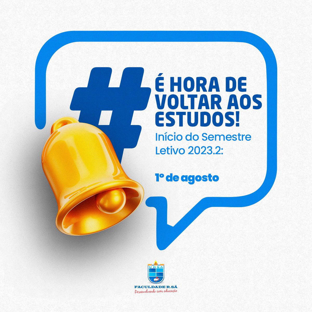 faculdade_rsa's tweet photo. Todos prontos? Amanhã (1º), voltaremos às aulas. 📚Esperamos vocês! 😊

#FaculdadeRSA #VoltaAsAulas #SemestreLetivo #Picos https://t.co/0DUu1h3Z3T
