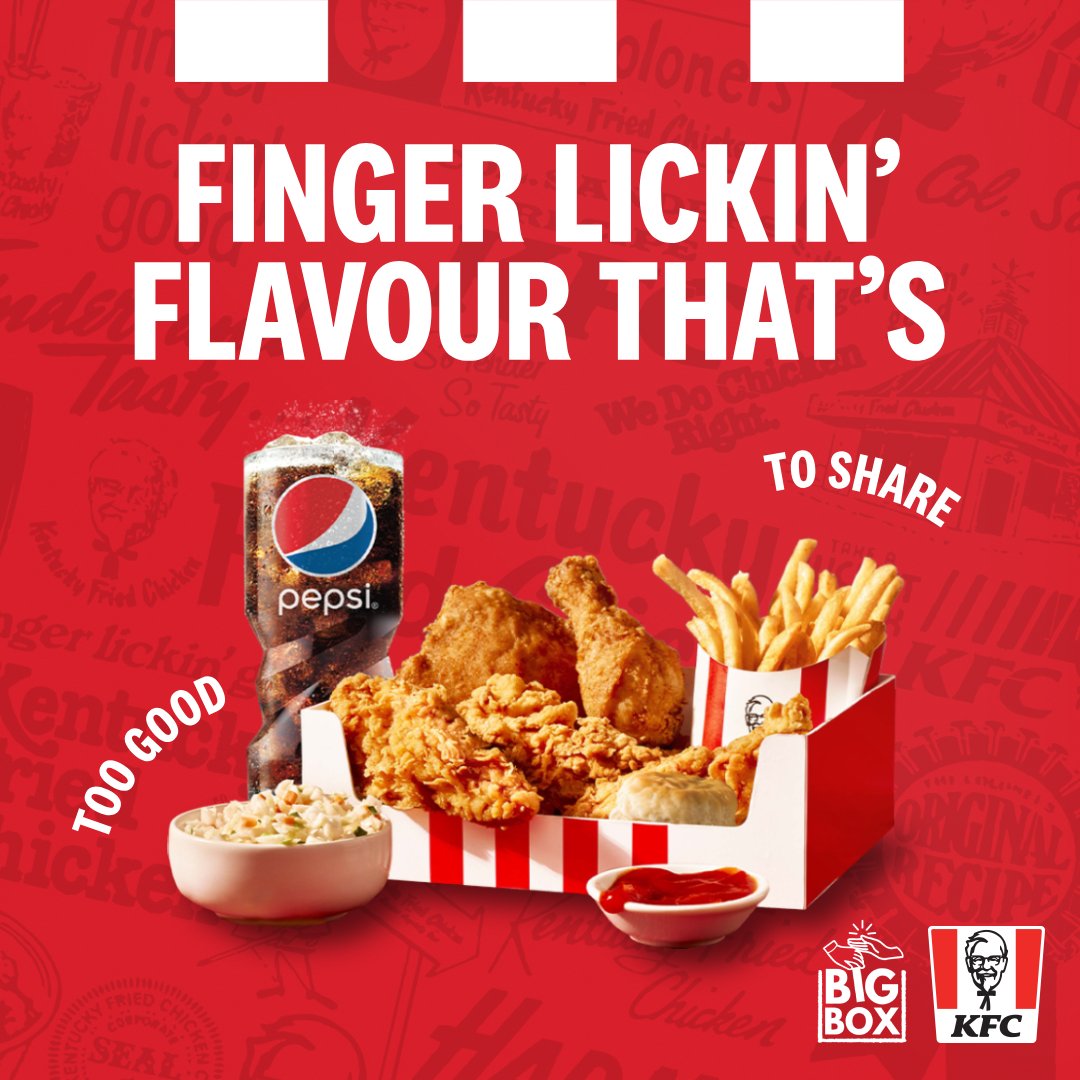 kfcjamaica's tweet photo. That finger lickin' flavour tastes that much better when a holiday is just around the corner! 📷 Make your Monday a BIG BOX Monday and say hello to a Krispers Big Box, Zinger Big Box or Hot Wings Big Box today!
#KFC #KFCJamaica #KFCBigBox #BigBox #Holiday #SummerHoliday https://t.co/BNfKAqmXnk