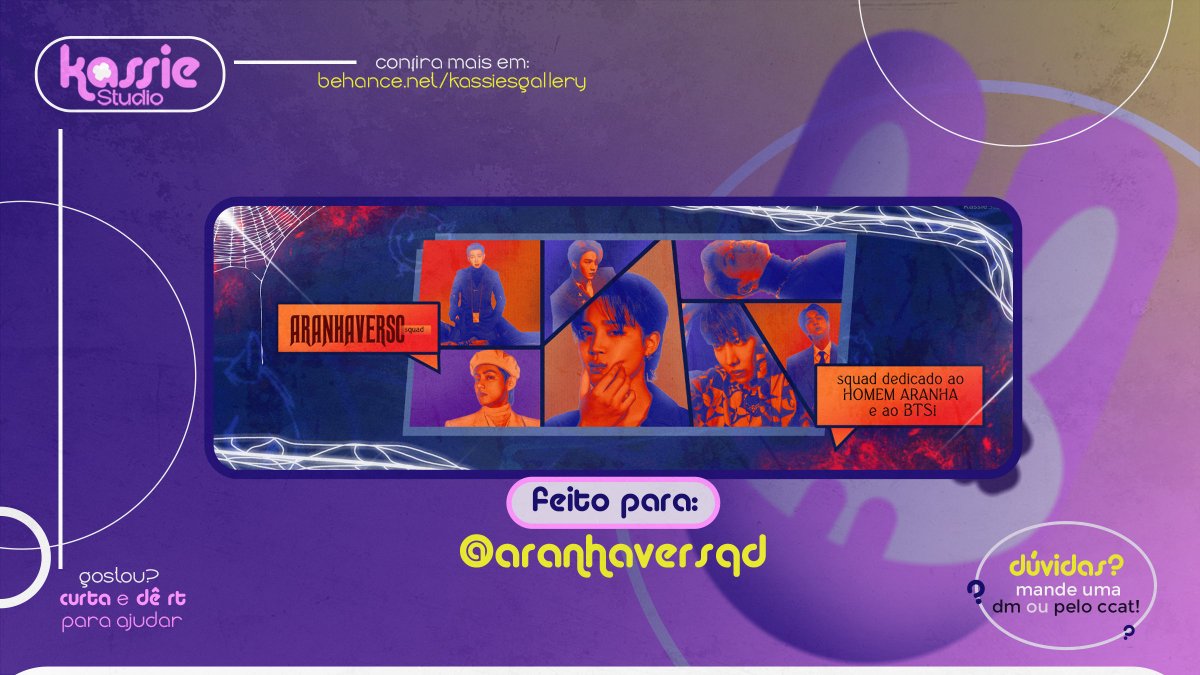 Entrega especial ⁕ para <a href="/aranhaversqd/">𝐀ranhaverso 𝐒quad. 🕷</a> 
.Obrigada pela preferência!      

Kassie, 2023 › Kassie_Studio    
Confira mais no meu portfólio!