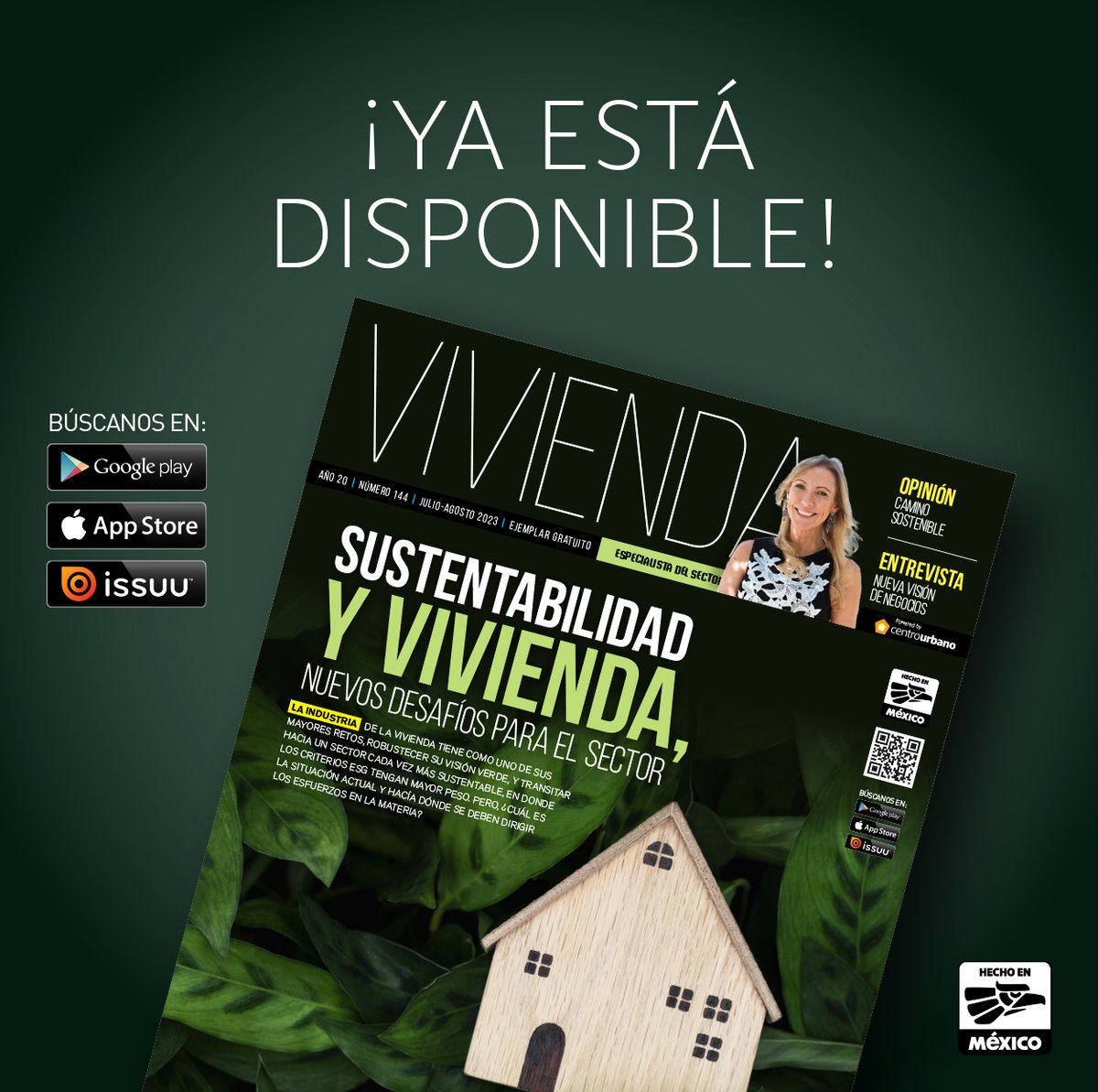 CentroUrbano's tweet photo. @FuturosUrbanos2 @SEDATU_mx @SRE_mx @ONUHabitatMex @horacio_urbano @MeyerFalcon @CarlosMorenoFr @BibianaMaGuerra 🏡📚   ¡Nueva edición de @ViviendaRevista!

En esta entrega, exploramos los desafíos del #SectorVivienda en su camino hacia la sostenibilidad y el compromiso con el medio ambiente. 🌿🏢🌏

 💻📖 Accede a la versión digital🔗👉https://t.co/K8VXmN0McF https://t.co/JR7GQrQGHG