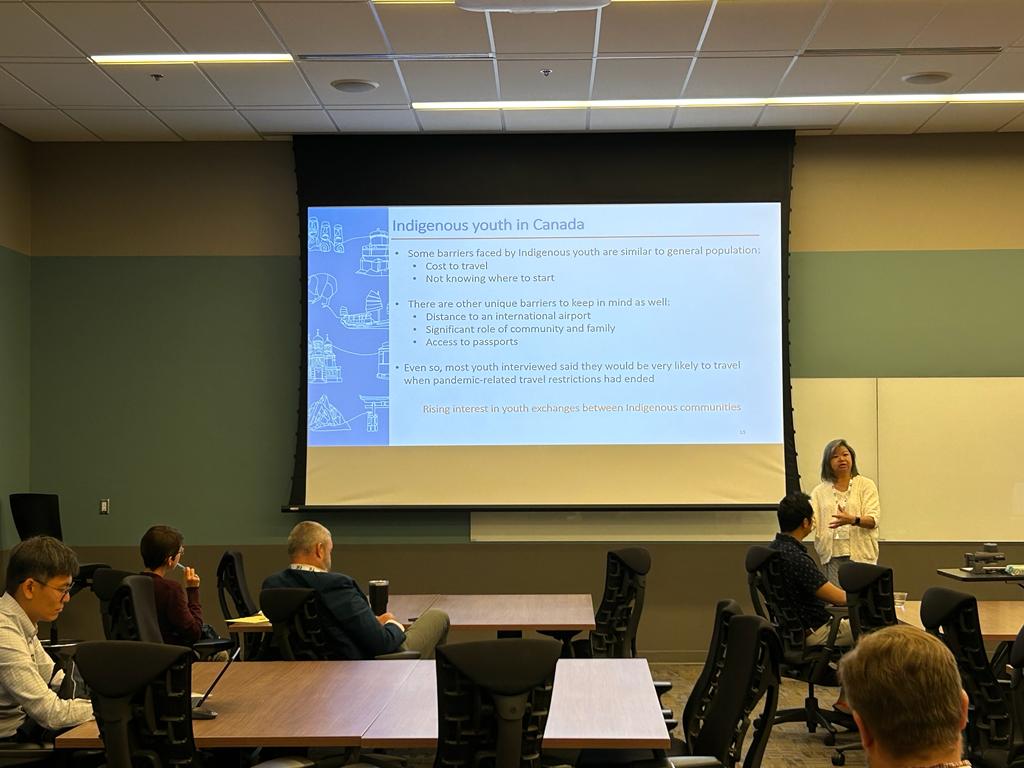 During #IIC2023, Liz Hong-Farrell and Daniel Pang from International Experience Canada (IEC) presented about #IEC, managed by the #Canadian federal gov't. IEC allows Canadian #youthobtain a #workpermit to #work and #travel in over 30 partner countries and territories.