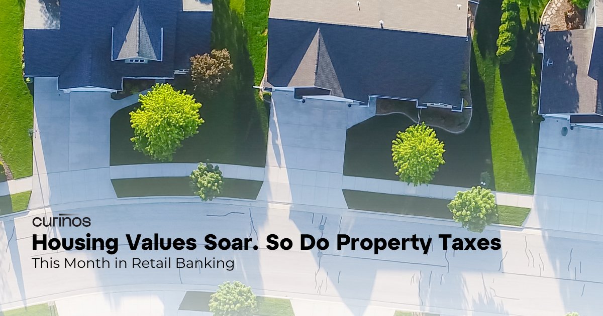 _Curinos's tweet image. Drawing from data from Case-Shiller’s 20-City Home Price Index, Curinos takes a look at the link between soaring prices,  spiking taxes and the hazards that may be in store for many homeowners. hubs.ly/Q01ZtTPP0
#lendingmarket #housingmarket #debt #propertytaxes #DTI