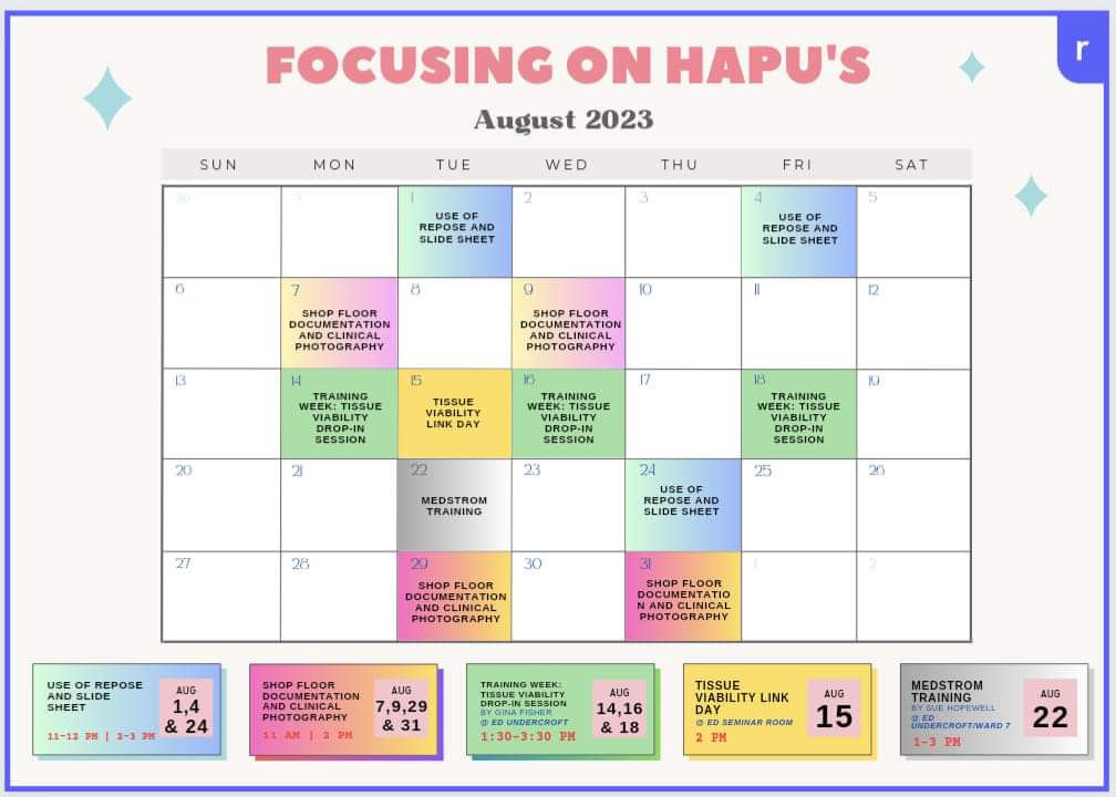 LRI ED Red & Blue Majors (@lrixed) on Twitter photo π The month of August is dedicated to raising awareness about #Hospital Acquired Pressure Ulcers (#HAPUs) π
As part of our commitment to providing the best care possible, we have planned several training sessions to enhance your knowledge
#PressureHeroes
@HoggJulie <a href="/UHLKerryJ/">Kerry Johnston</a> π The month of August is dedicated to raising awareness about #Hospital Acquired Pressure Ulcers (#HAPUs) π
As part of our commitment to providing the best care possible, we have planned several training sessions to enhance your knowledge
#PressureHeroes
@HoggJulie <a href="/UHLKerryJ/">Kerry Johnston</a>