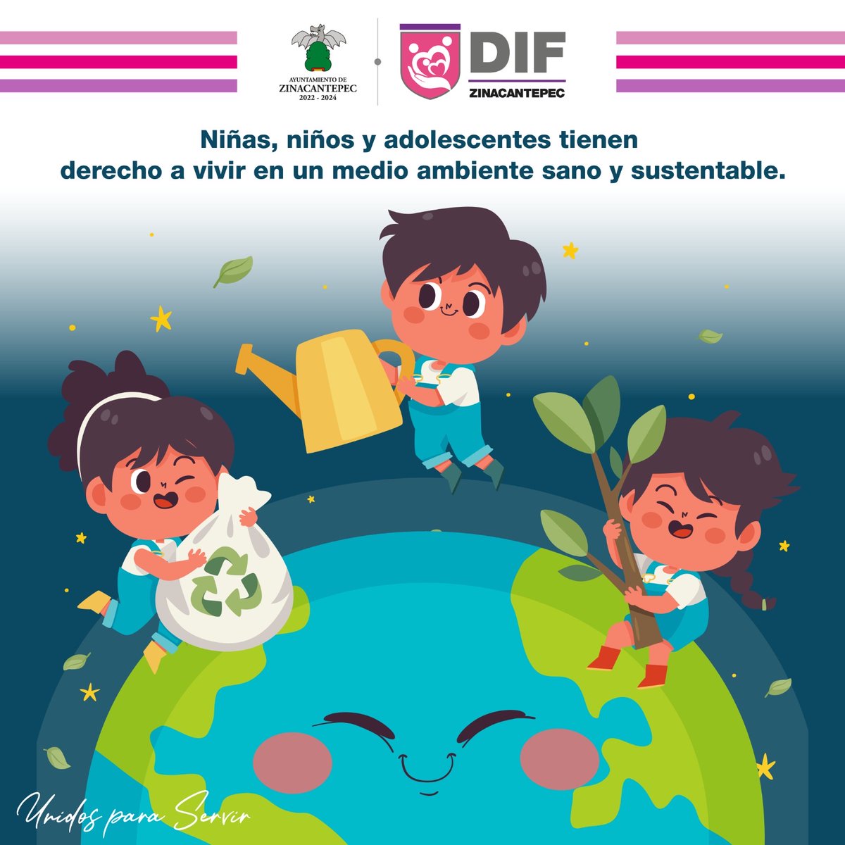 DIF_Zina's tweet photo. #Recuerda #Comparte
¡Niñas, niños y adolescentes tienen derecho a vivir en un medio ambiente sano y sustentable, y en condiciones adecuadas que permitan su desarrollo, bienestar y crecimiento saludable! Tanto físico como mental, social y espiritual. https://t.co/NXNQSWAsRI