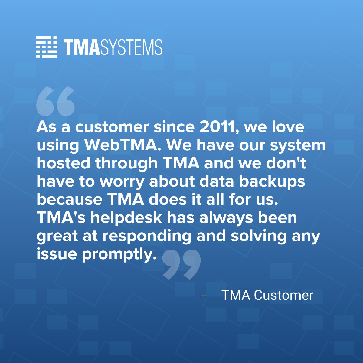 TMA_Systems's tweet image. Our #CMMS solution, #WebTMA, is used by over 1,650 organizations with 430,000 active users covering 100,000 facilities. Here&apos;s what our customers say about WebTMA. 👇
hubs.ly/Q01ZvxqB0 
#facilitymanagement #assetmanagement #predictivemaintenance
