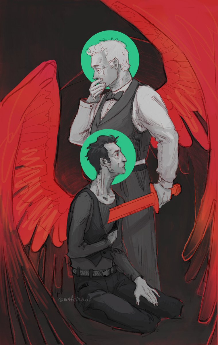 safairrot's tweet photo. I will never stop using swords as an allegory for love.
#GoodOmens2 #ofmd https://t.co/QAdBBfGYNv