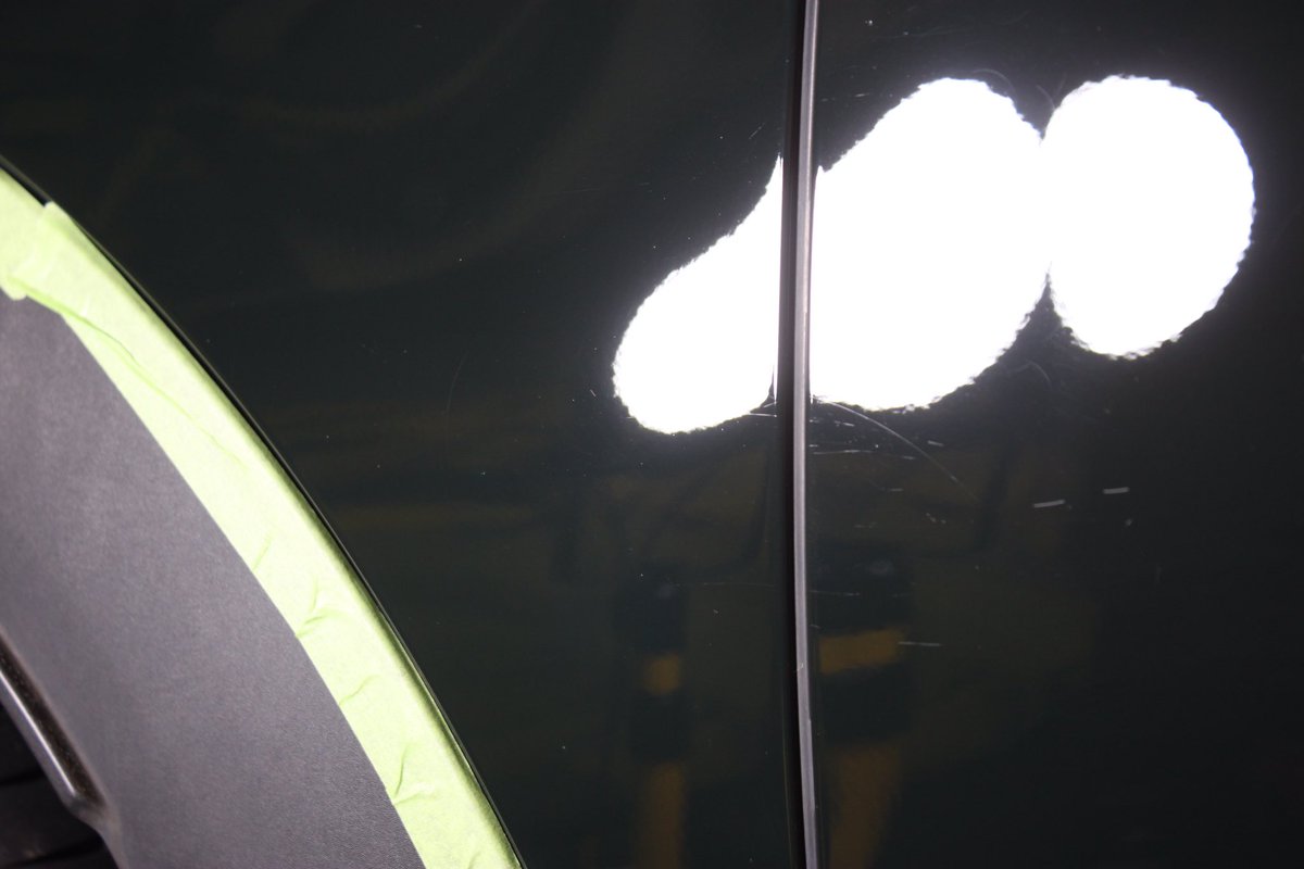 Polishing restoring clarity to the paint