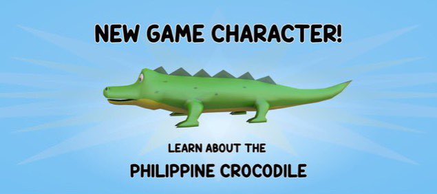 flyingfoxgame's tweet photo. 🌿🎮 Introducing the Philippine Crocodile, the stealthy predator in our game Bat Run! 🐊🦇 Watch out for its cunning tactics as it preys on flying foxes in this eco-adventure. 🌳🚀 Artwork by Praneeth. #BatRunGame #WildlifePredator #EcoAdventure #Gaming #ProtectOurWildlife🌿🎮 https://t.co/CBkkiTikm4