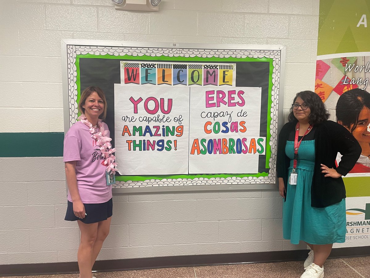 For the first time ever, students took content classes in Spanish today at Harshman! So grateful for our first official immersion teachers Sra. Torres and Sra. Parabok. @IPSSchools #ProvingWhatsPossible #DualLanguage