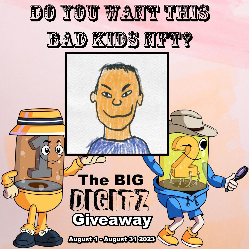 digitz_NFTs's tweet photo. Are you ready?
🔥The BIG Digitz AUGUST GIVEAWAY!🔥
- From: Aug 1 - Aug 31 2023
- Discord-only
- For holders of at least 12 Digitz NFTs
To enter:
- join our Discord server - see bio
- verify your Digitz holdings

Bad Kids: 
FP: 63k $STARS
Highest bid: 54.7k $STARS

@stargazezone https://t.co/O6LM0AyzTN