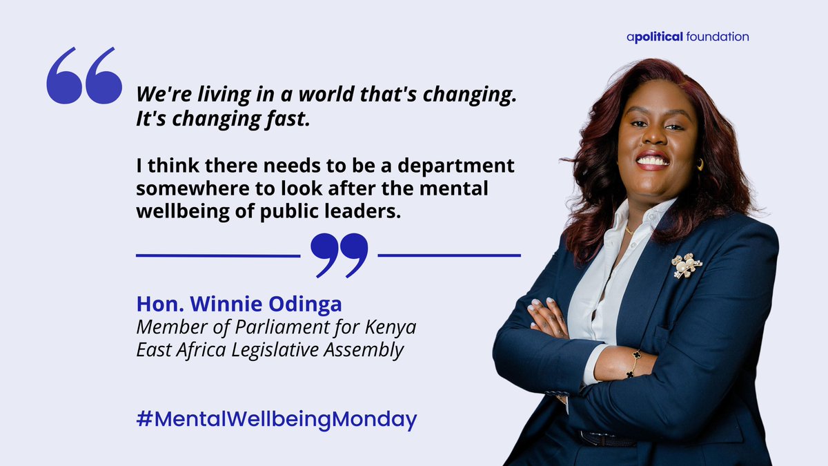 'We’ve had so many instances of leaders who are mercilessly bullied online turning to substance abuse, falling to extortion or revenge porn.' Shoutout to the formidable @Winnie_Odinga, an @EA_Bunge MP who is 1st to join our #mentalwellbeing Advisory Council while still in office!
