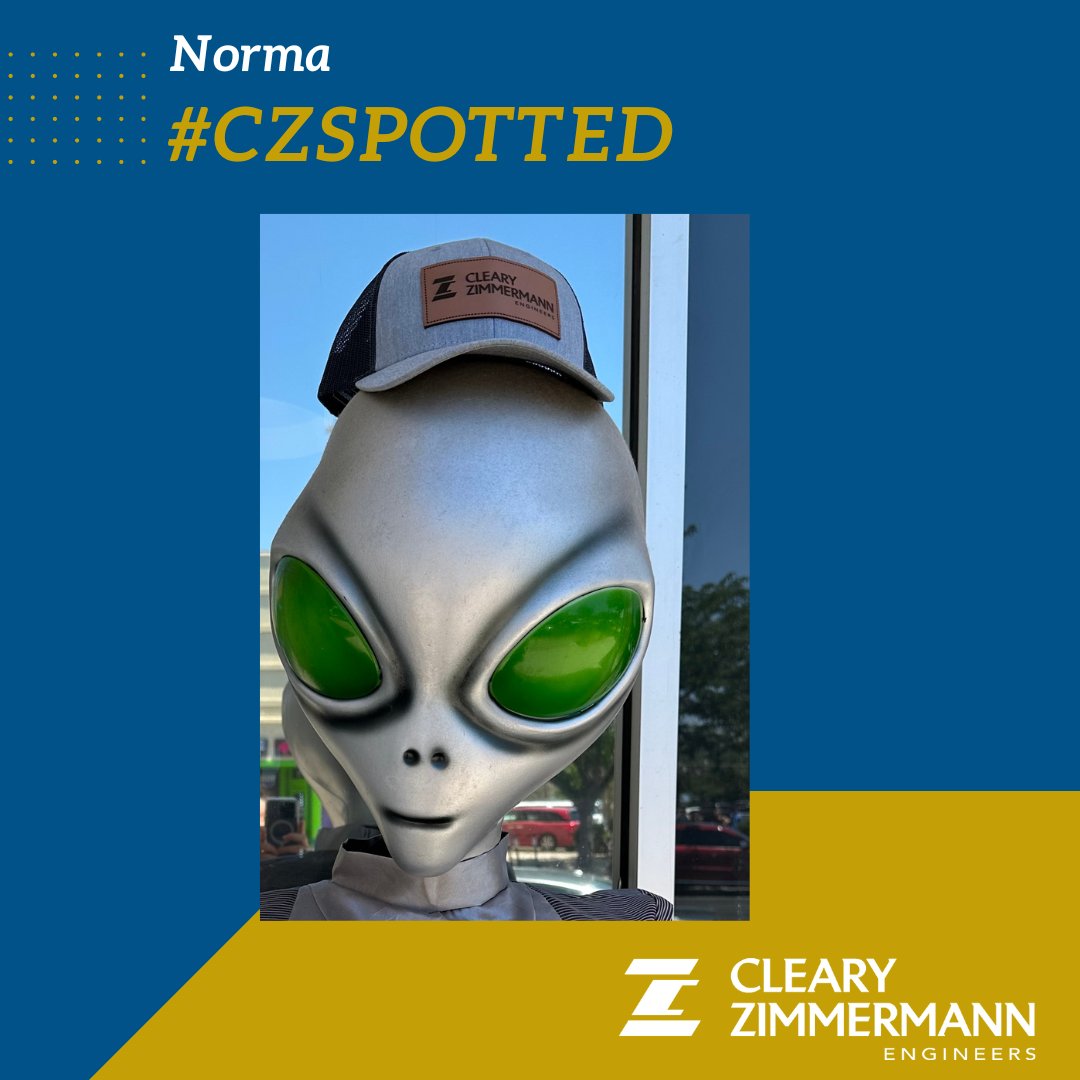 Norma, our Talent and Culture Manager, was #CZSpotted last week at the Rio Grande Gorge Bridge in Taos, New Mexico. That's not all...she also met an *out of this world* friend in Roswell, NM!

Hope you had a great vacation, Norma!

#Clearyzimmermann #TexasEngineers