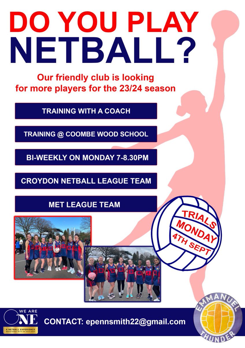 Emmanuel Thunder Netball tweet media