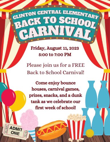 We are looking forward to our 2nd annual Back to School Carnival!  Mark your calendars for this free fun event for our  Bulldog families!
