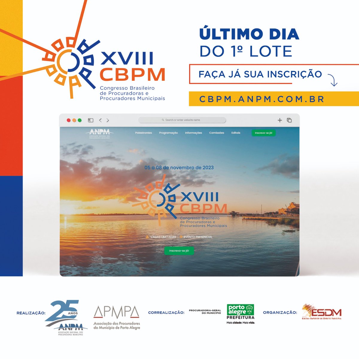 fesdm's tweet photo. Hoje é último dia do primeiro lote. Faça já sua inscrição! https://t.co/msUdfJUDDX https://t.co/fUd51psXAO