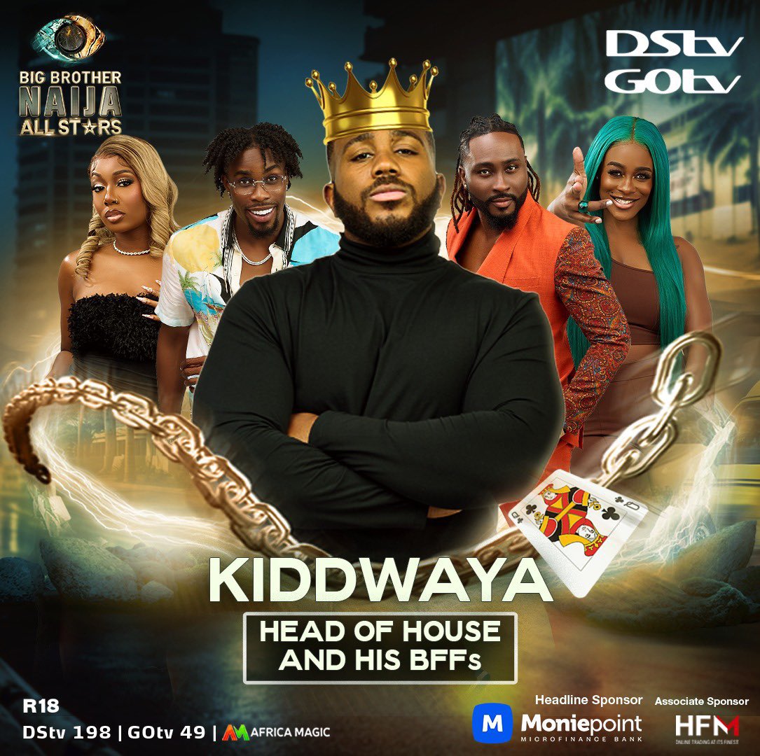 RealKiddWaya's tweet photo. It’s Kidd’s time, welcome to a new dispensation!! Wayademgang we up, time to celebrate 🎉 🍾🥂

#BBNaija 
#BBNaijaAllStars 
#Kiddwaya https://t.co/eymePrP1aV
